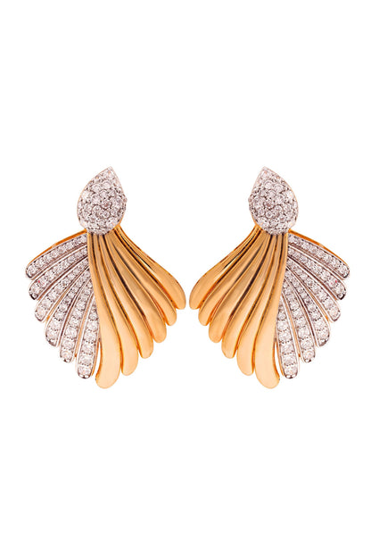 Pluma Glitz Cubic Zirconia Embellished Earrings 