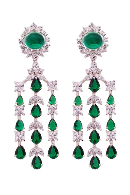 Verdure Grace Stone Studded Earrings 