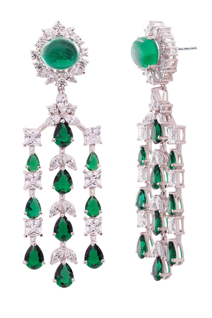 Verdure Grace Stone Studded Earrings 