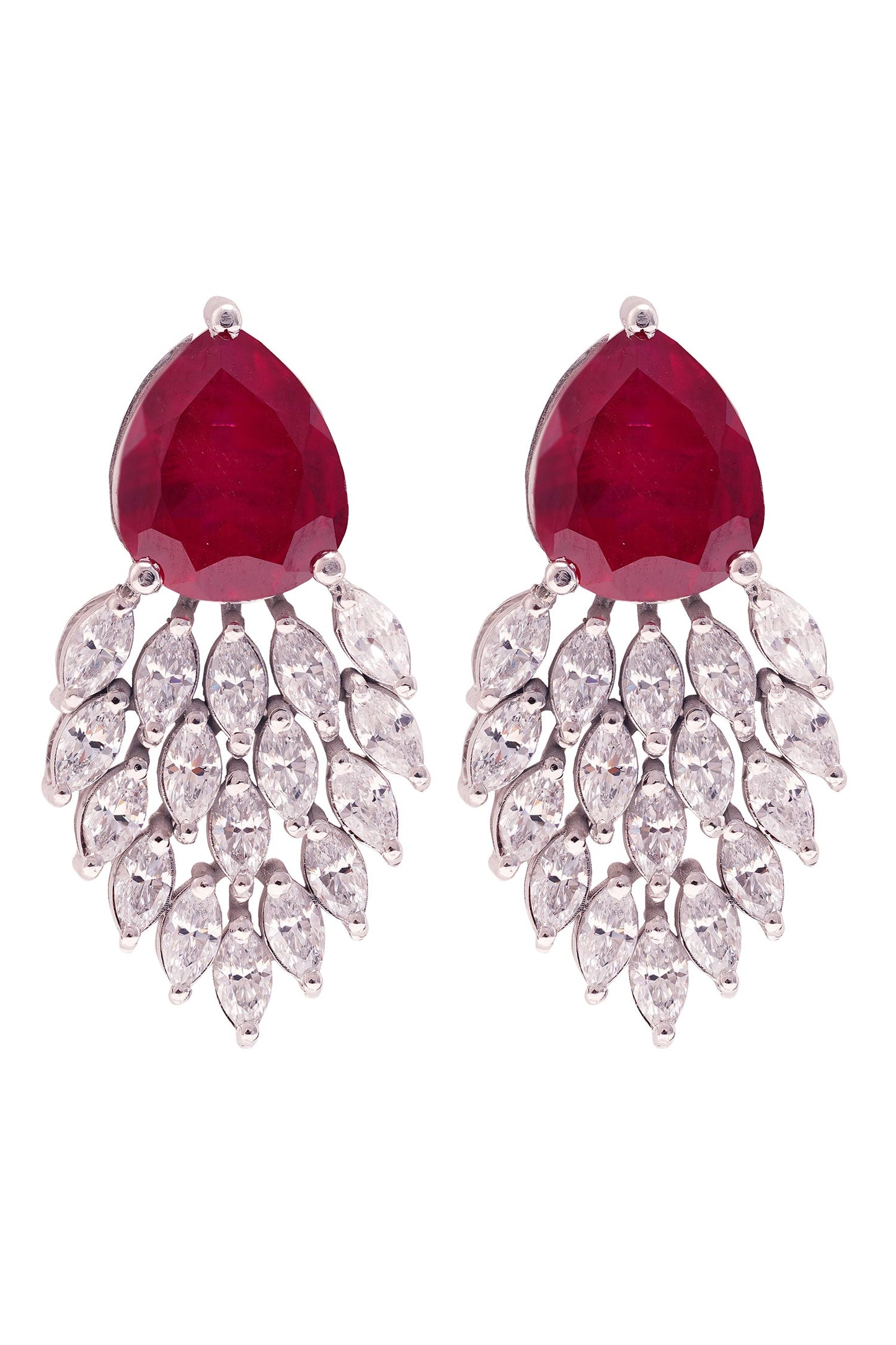 Selene Stone Embellished Drop Earrings 