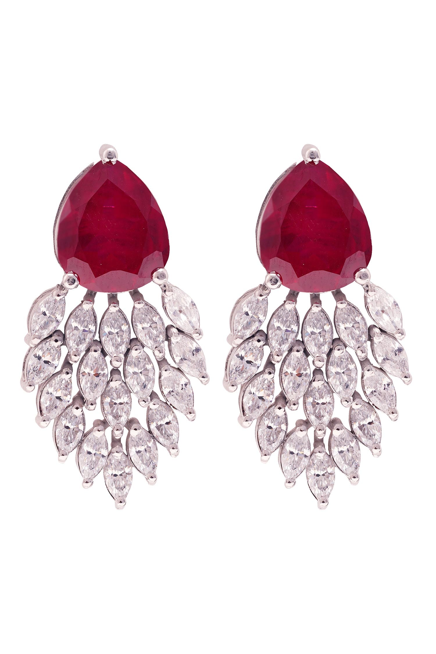 Selene Stone Embellished Drop Earrings 