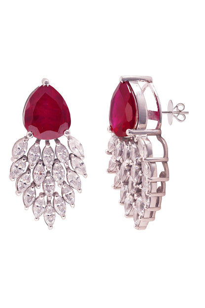 Selene Stone Embellished Drop Earrings 