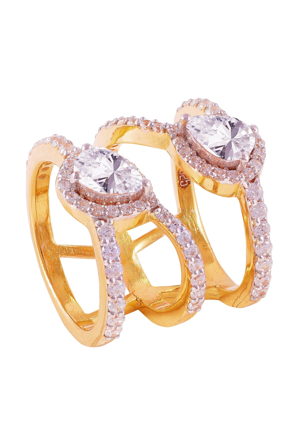 Luxe Luminosity Spiral Ring 