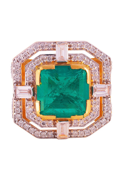 Vintage Art Deco Stone Studded Ring 