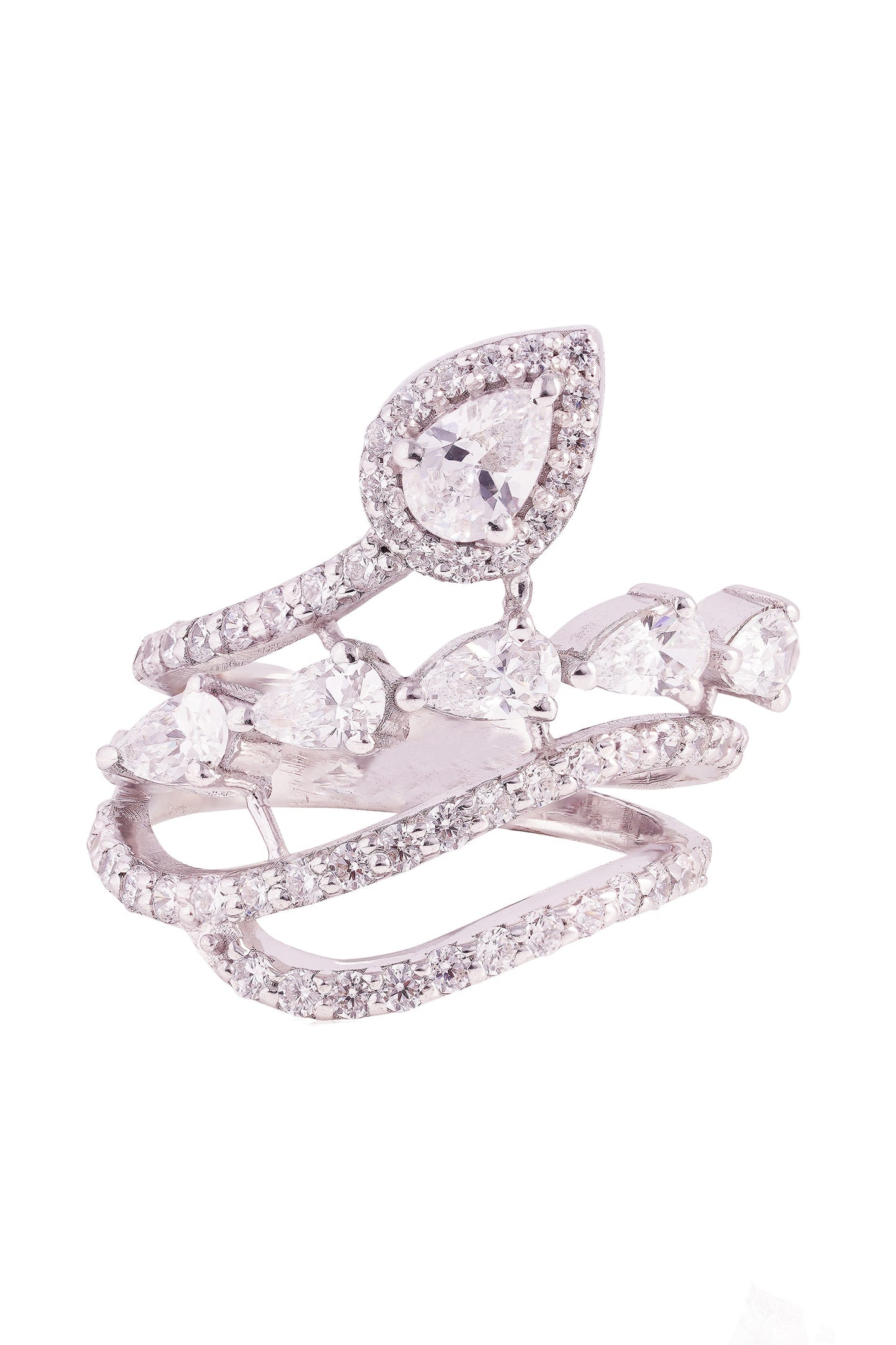 Astral Flare Stone Studded Ring 