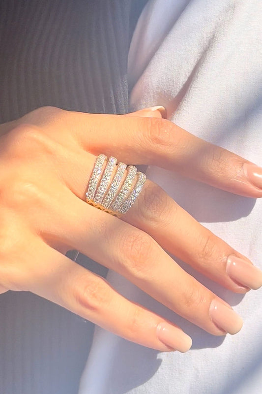 Diamante Flare Ring 