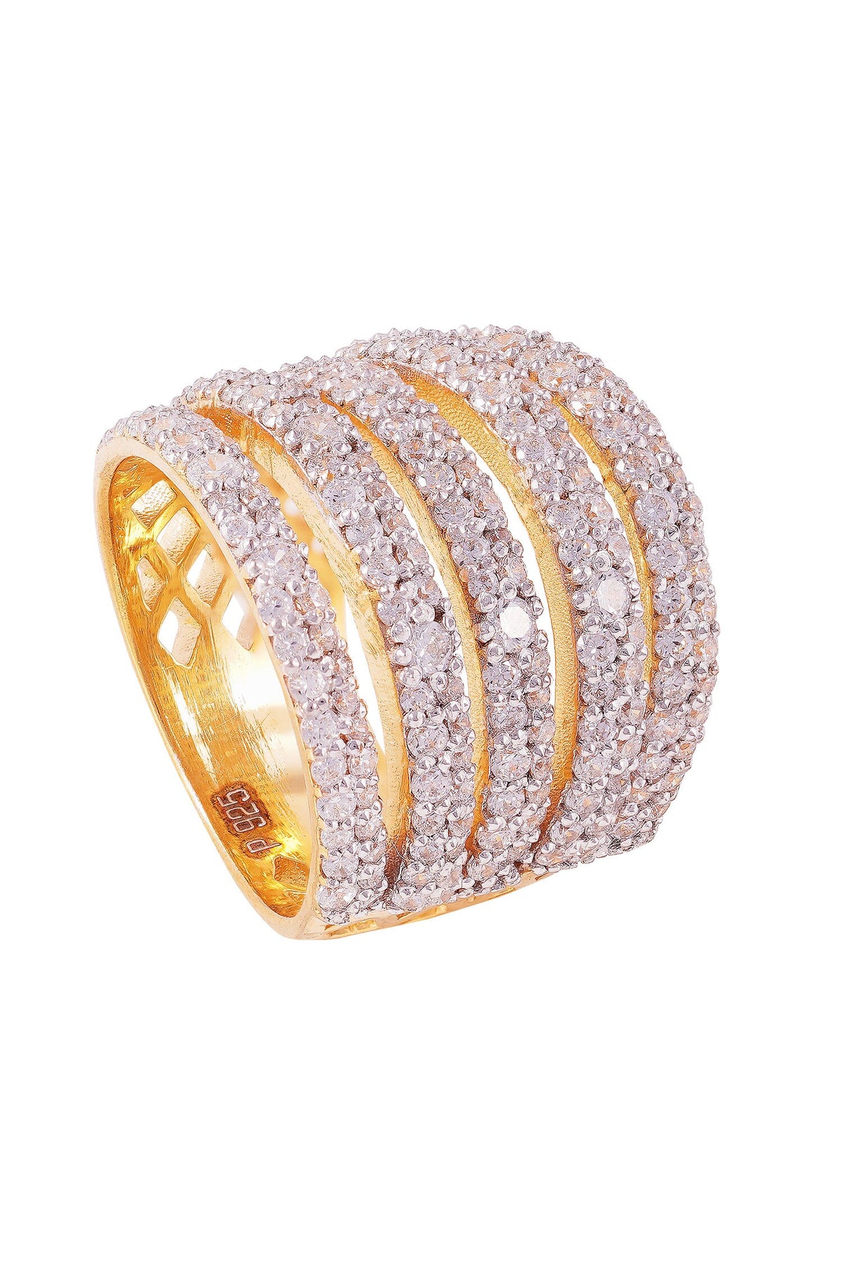 Diamante Flare Ring 