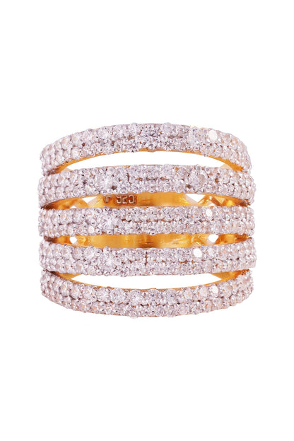 Diamante Flare Ring 