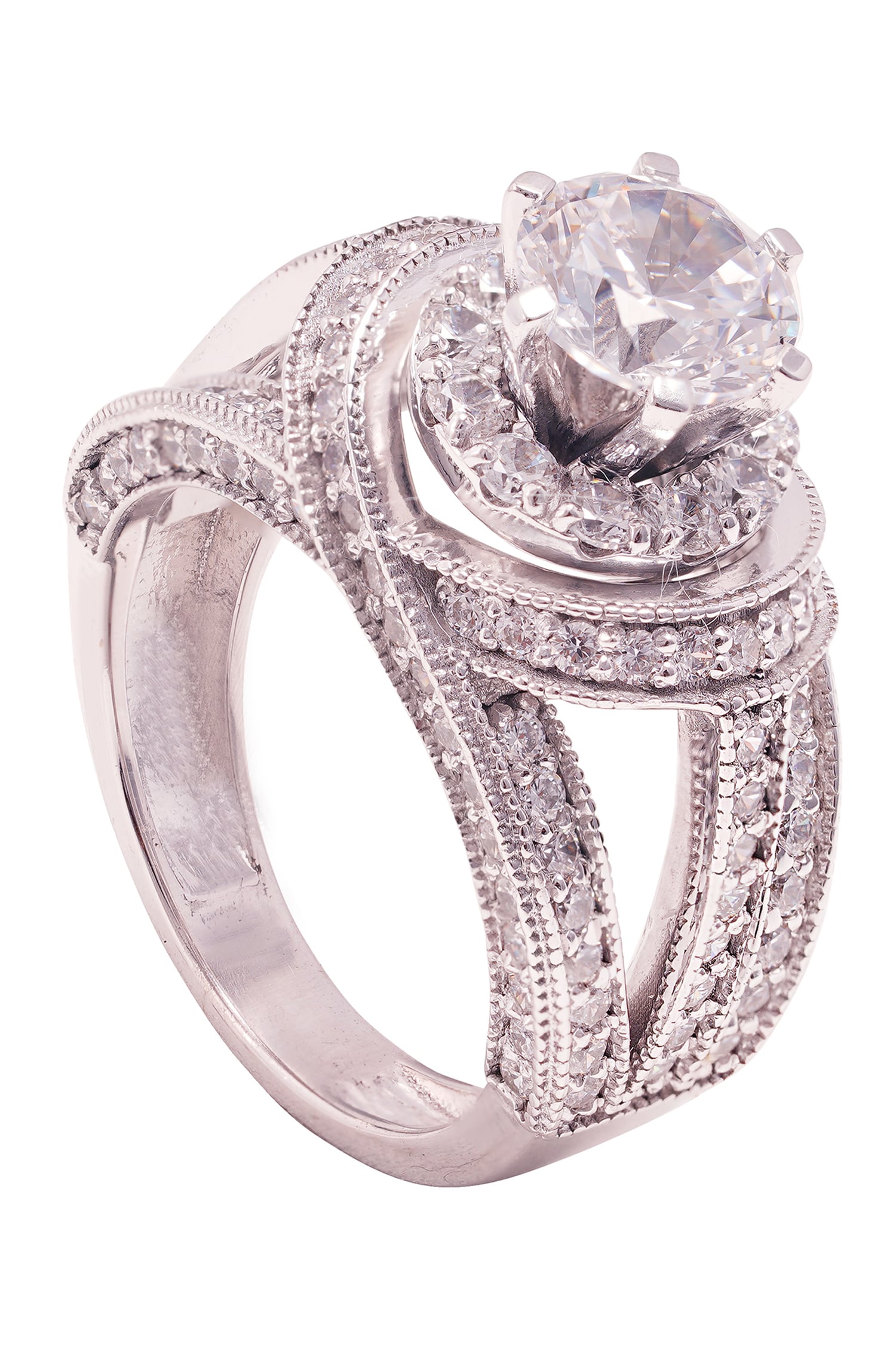 Meta Iris Solitaire Ring 