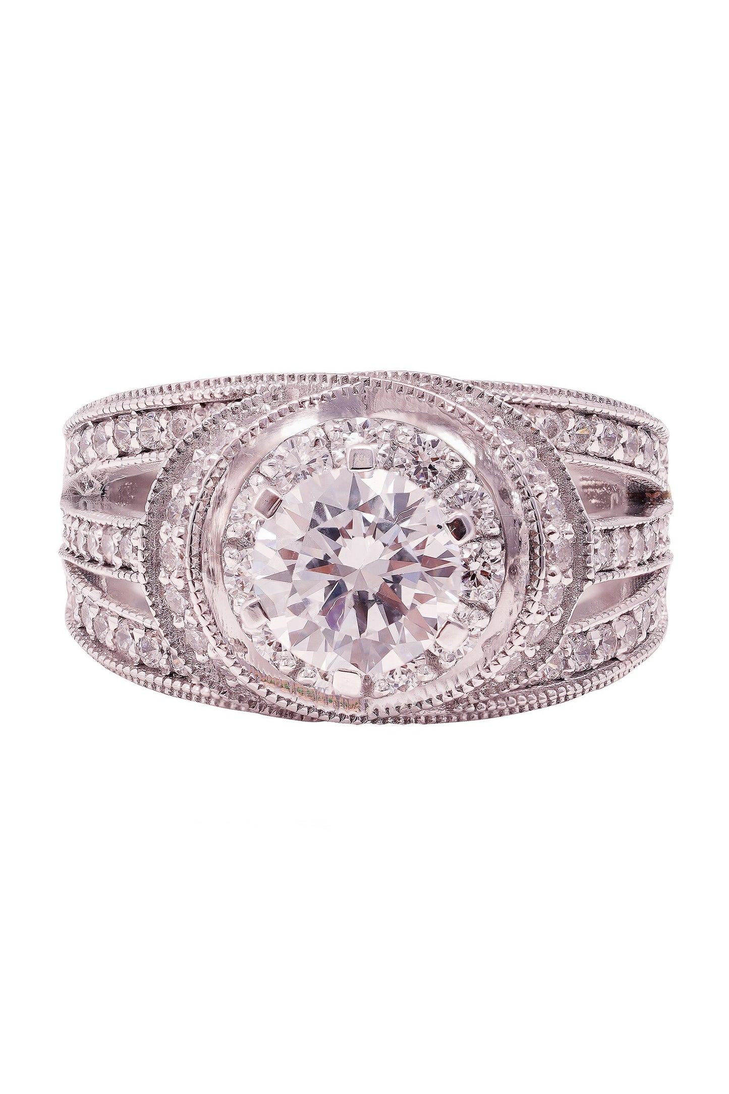 Meta Iris Solitaire Ring 