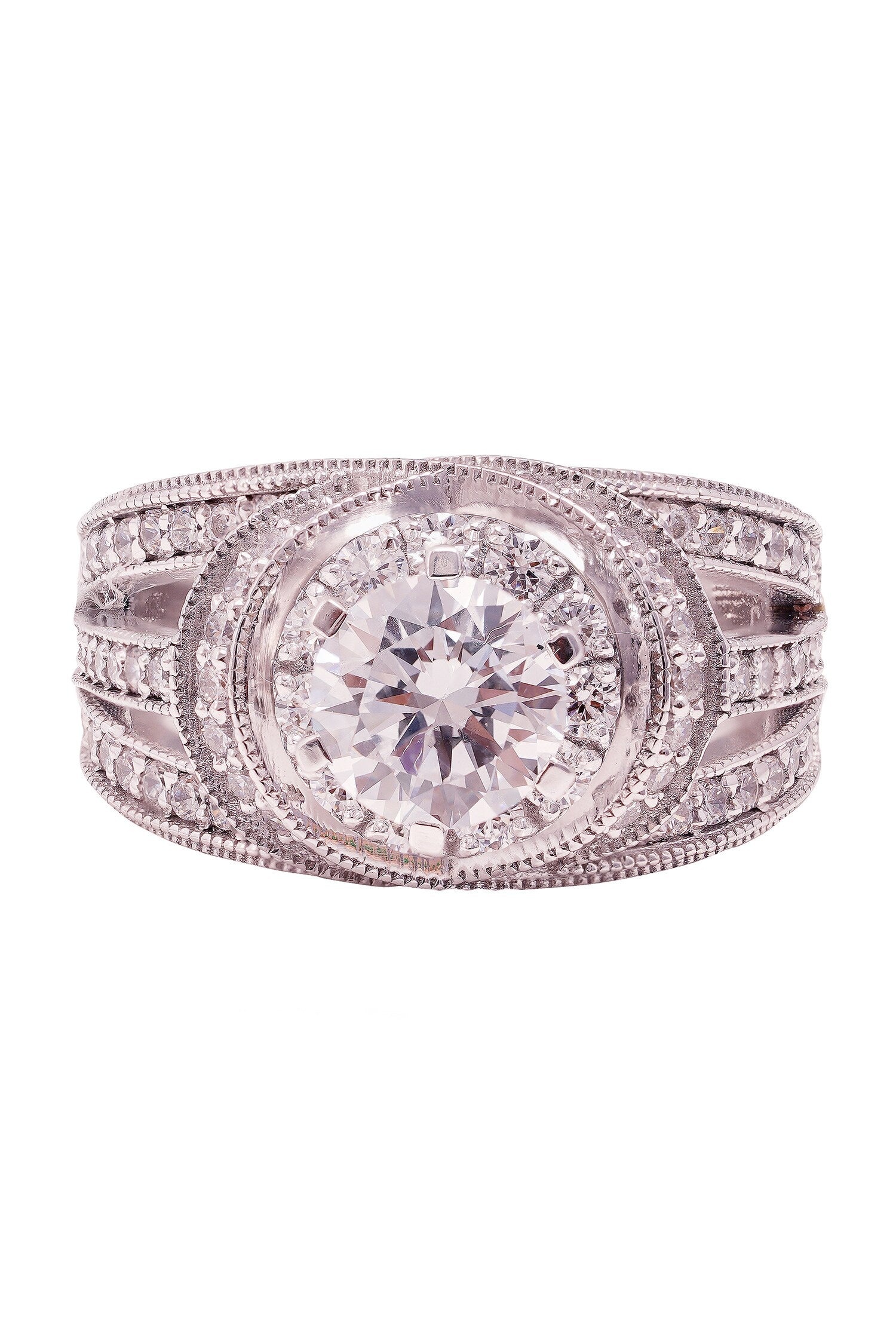 Meta Iris Solitaire Ring 