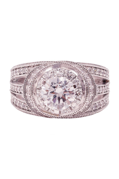 Meta Iris Solitaire Ring 