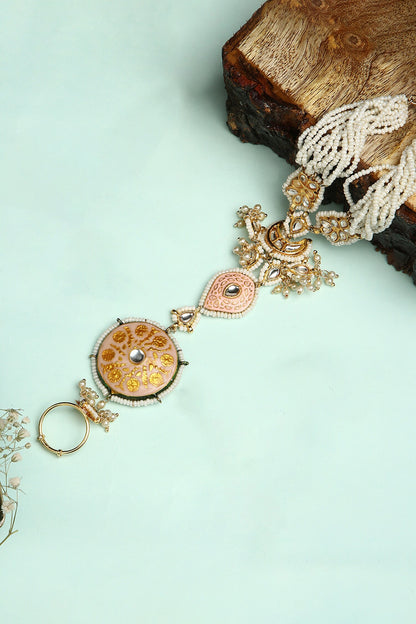 Gul E Rang Kundan Embellished Hathphool 
