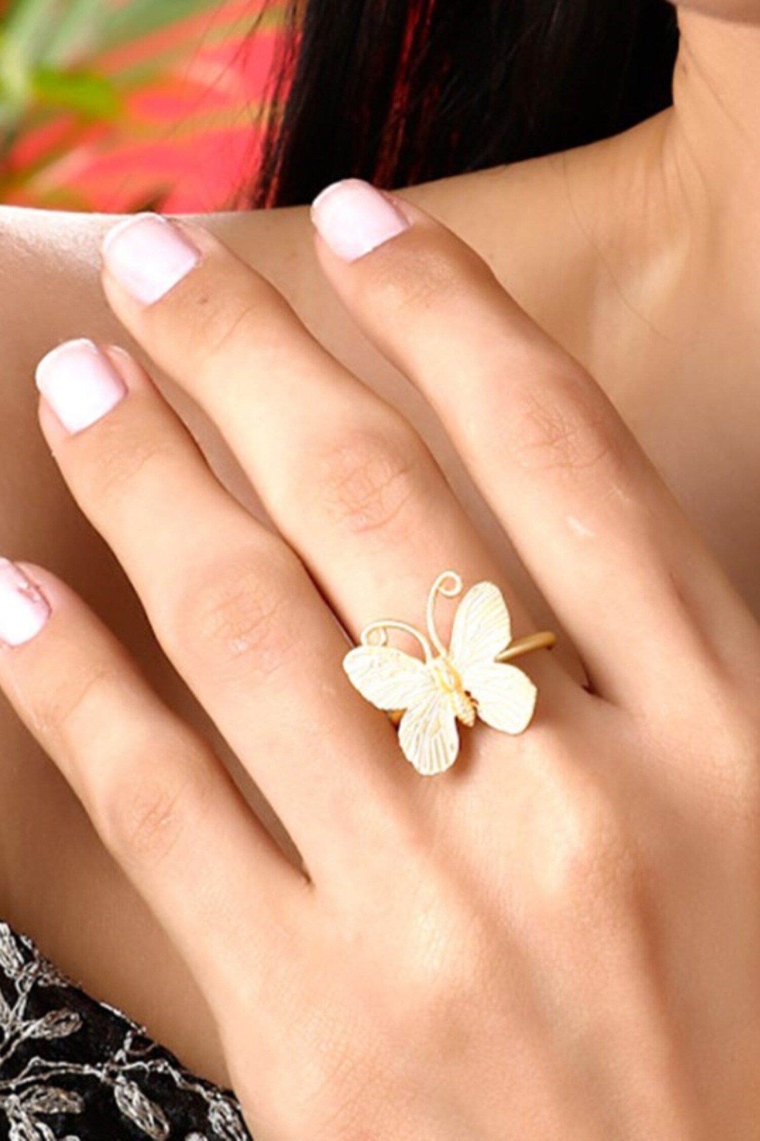 Dil Khush Butterfly Shaped Ring 