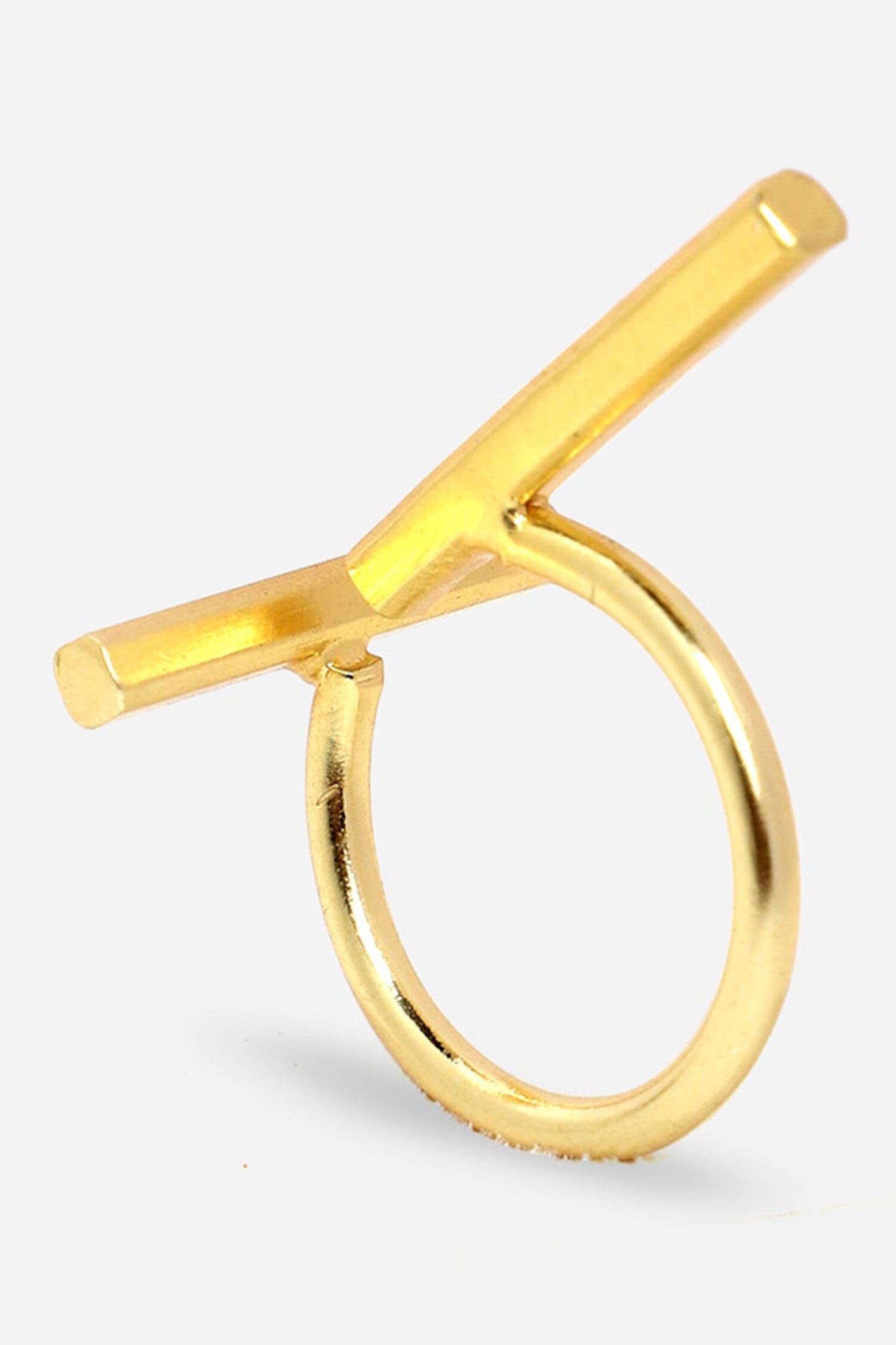 Jadoo Stripe Carved Ring 