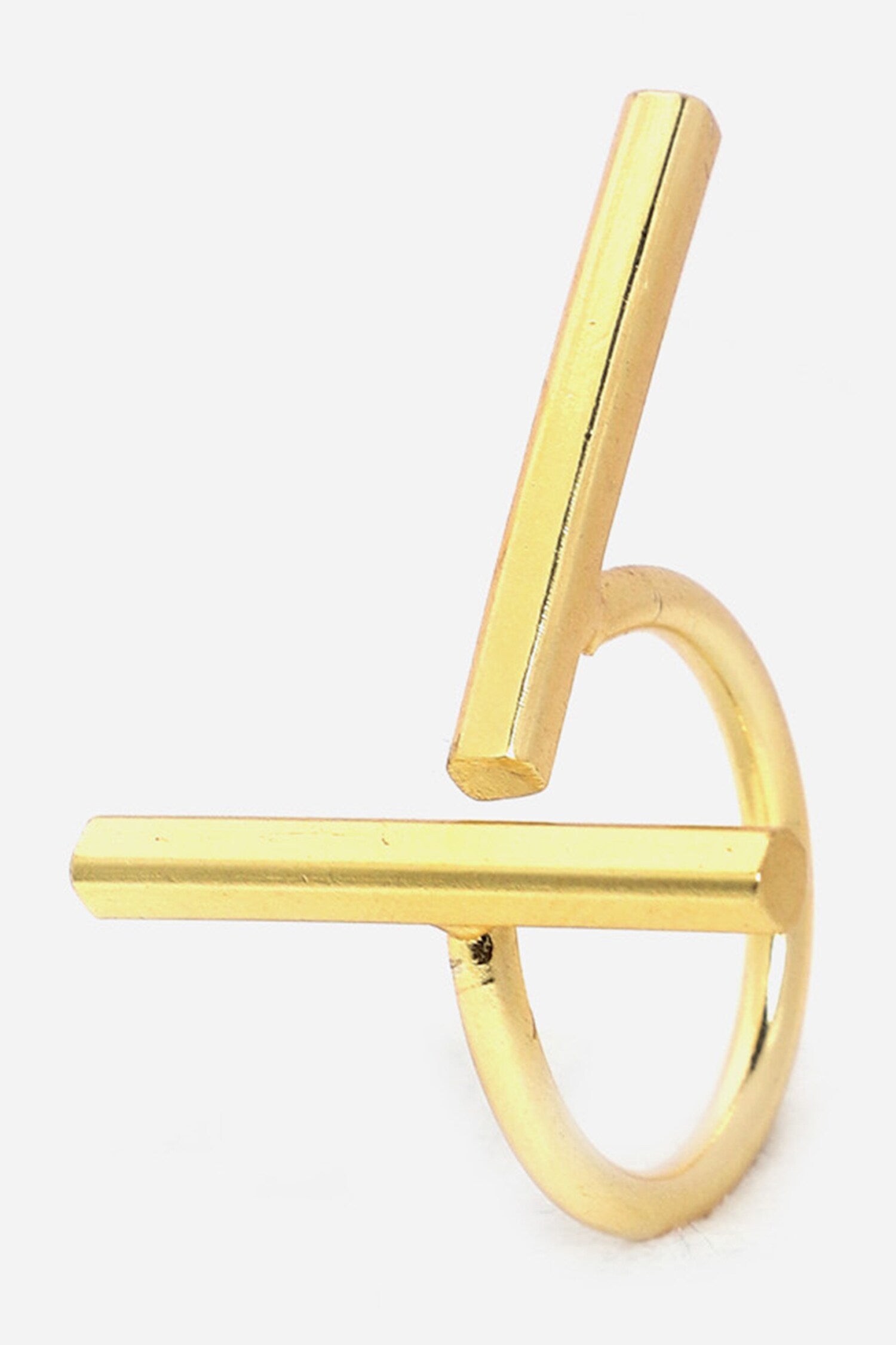 Jadoo Stripe Carved Ring 