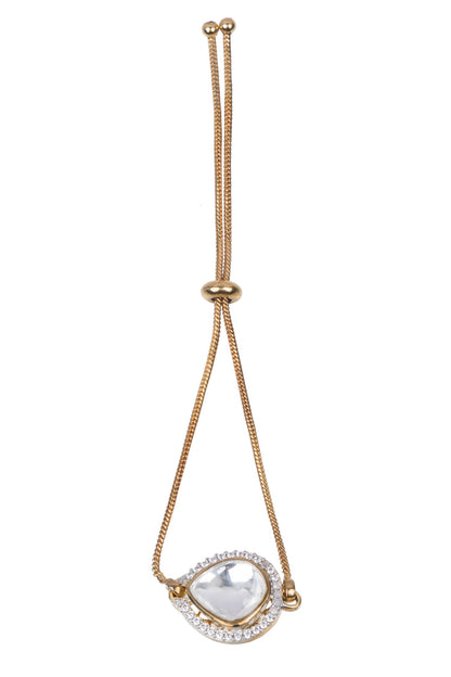 Rafia Tear Drop Shaped Bracelet 