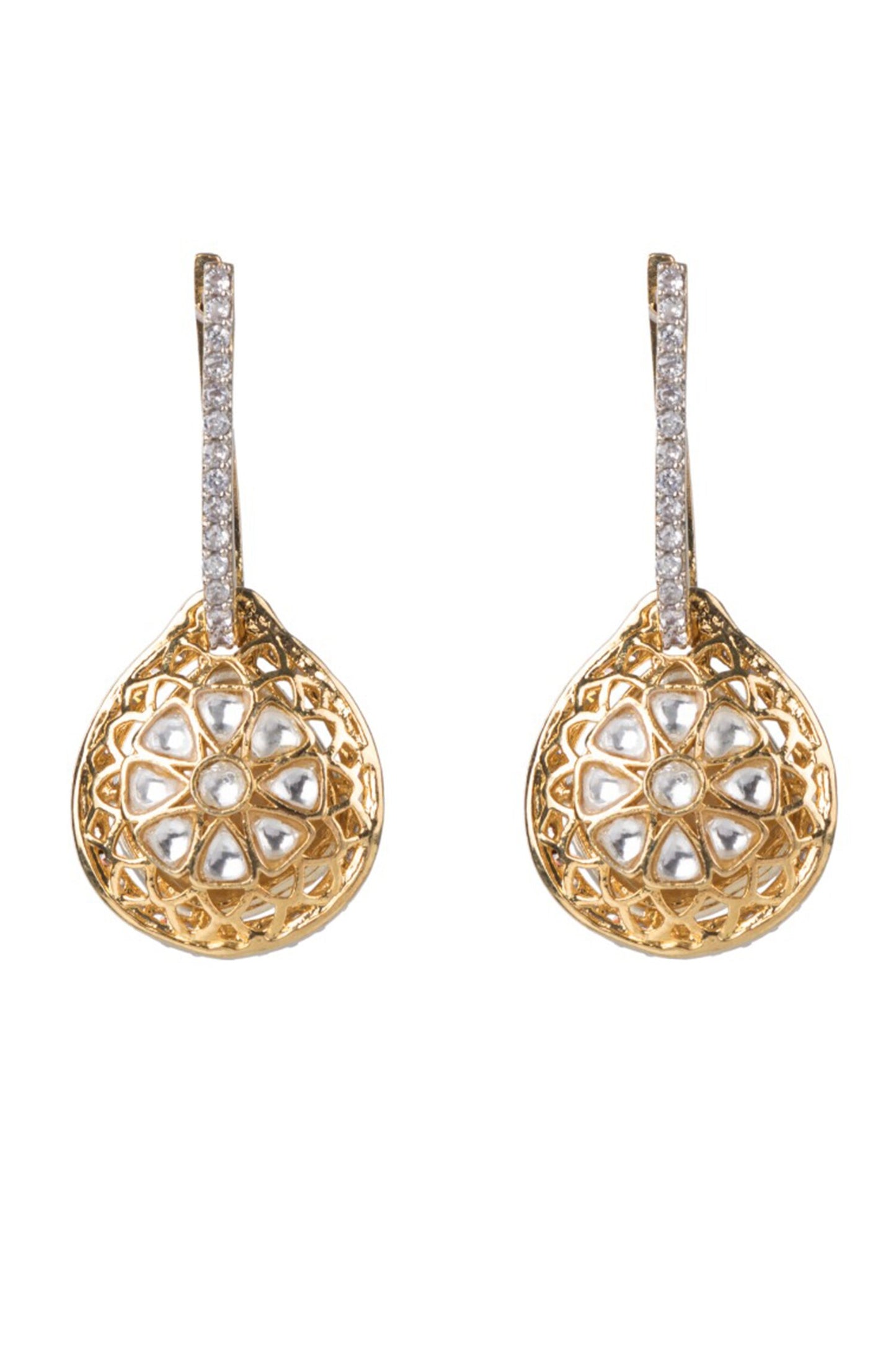 Geetika Tear Drop Shaped Danglers 