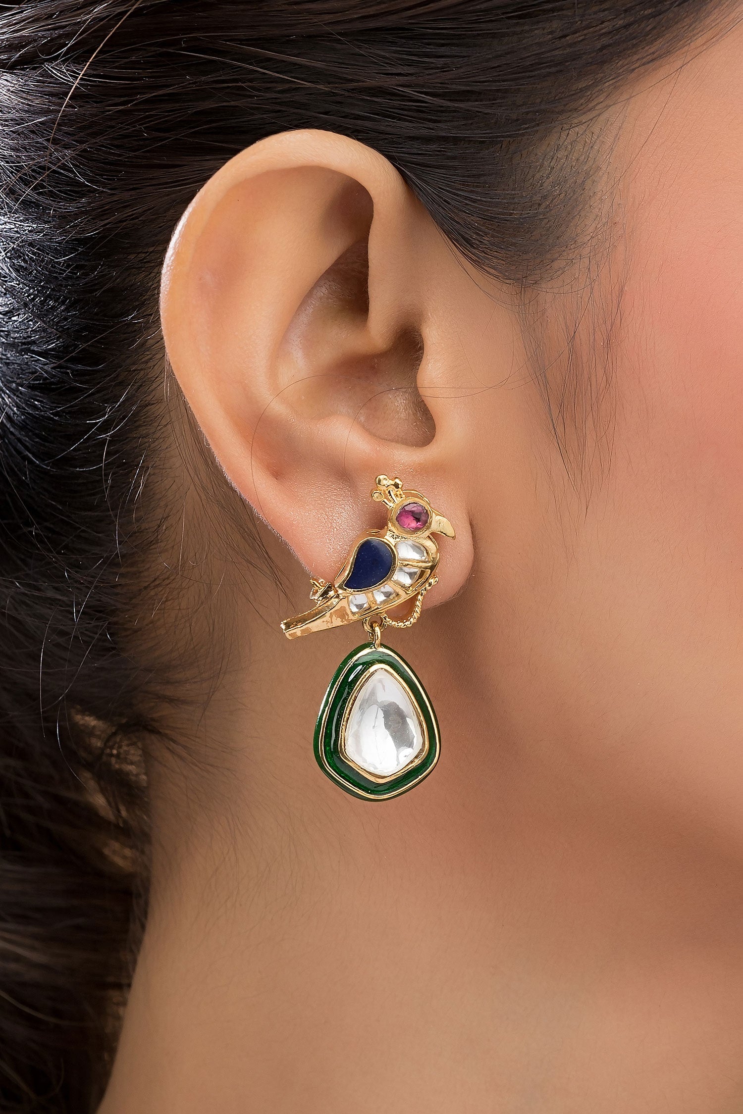 Harini Kundan Drop Earrings 