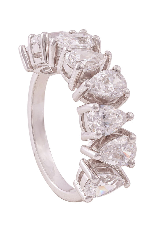 Pear Shape Embellished Ring 