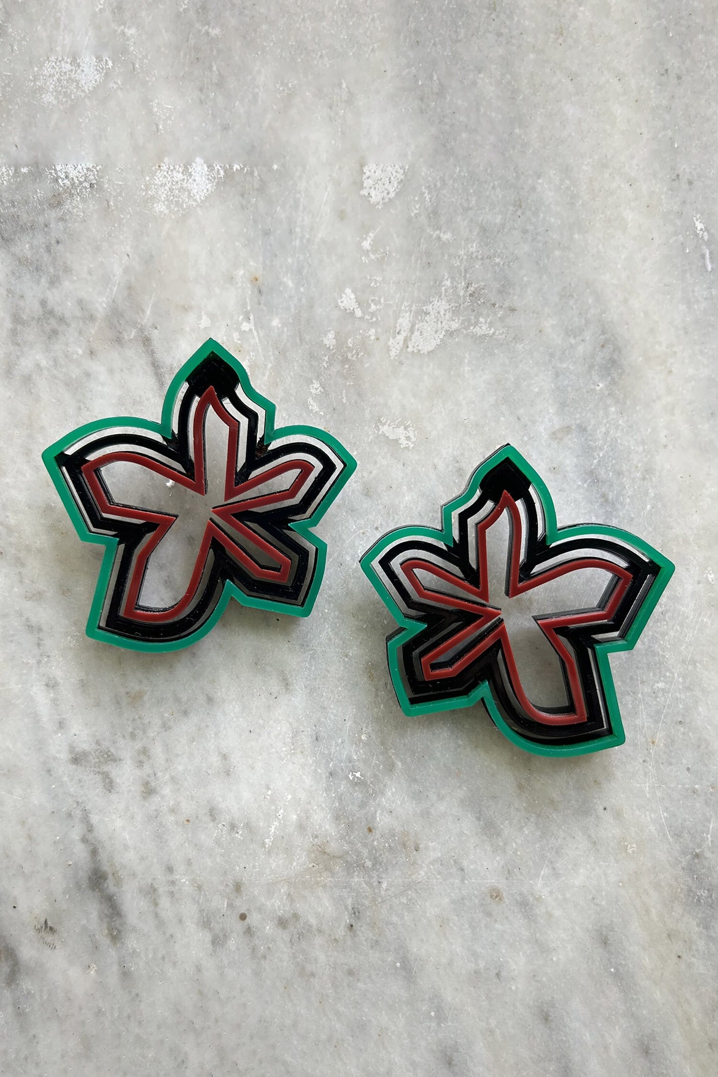 Pompon Cutwork Earrings 