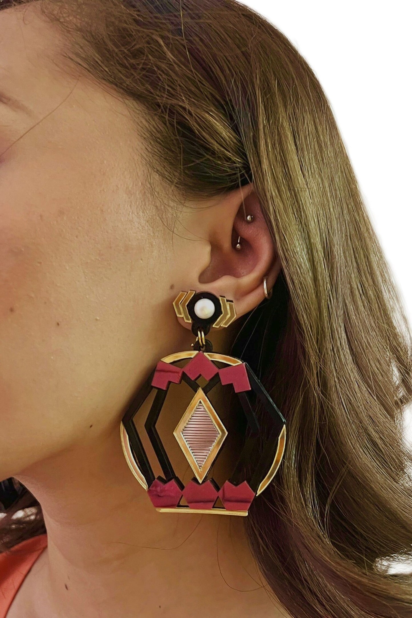 All Hearts Double Drop Earrings 