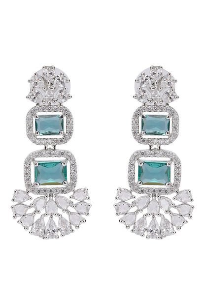 Crystal Embellished Pendant Necklace Set 