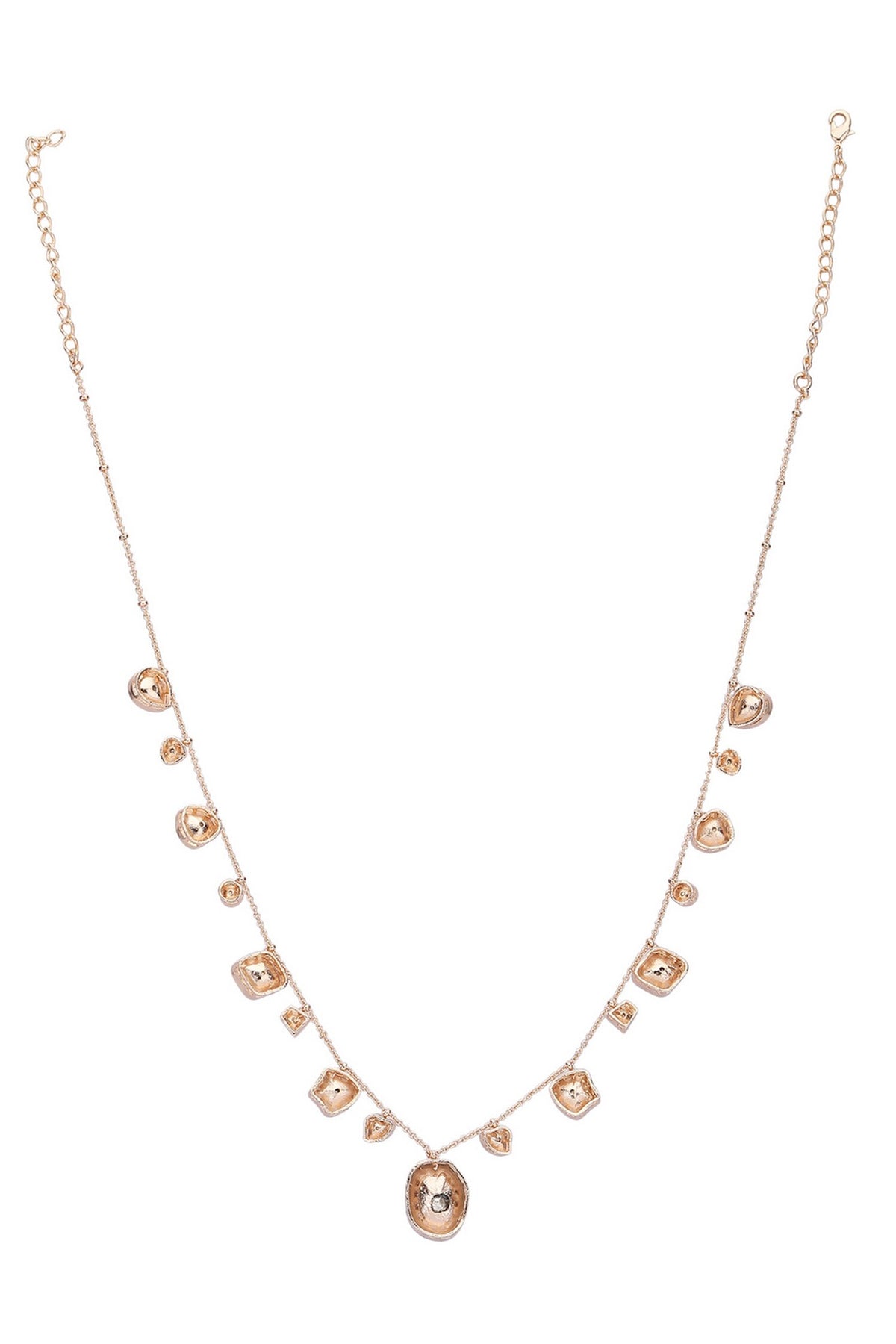 Abstract Carved Necklace Set 