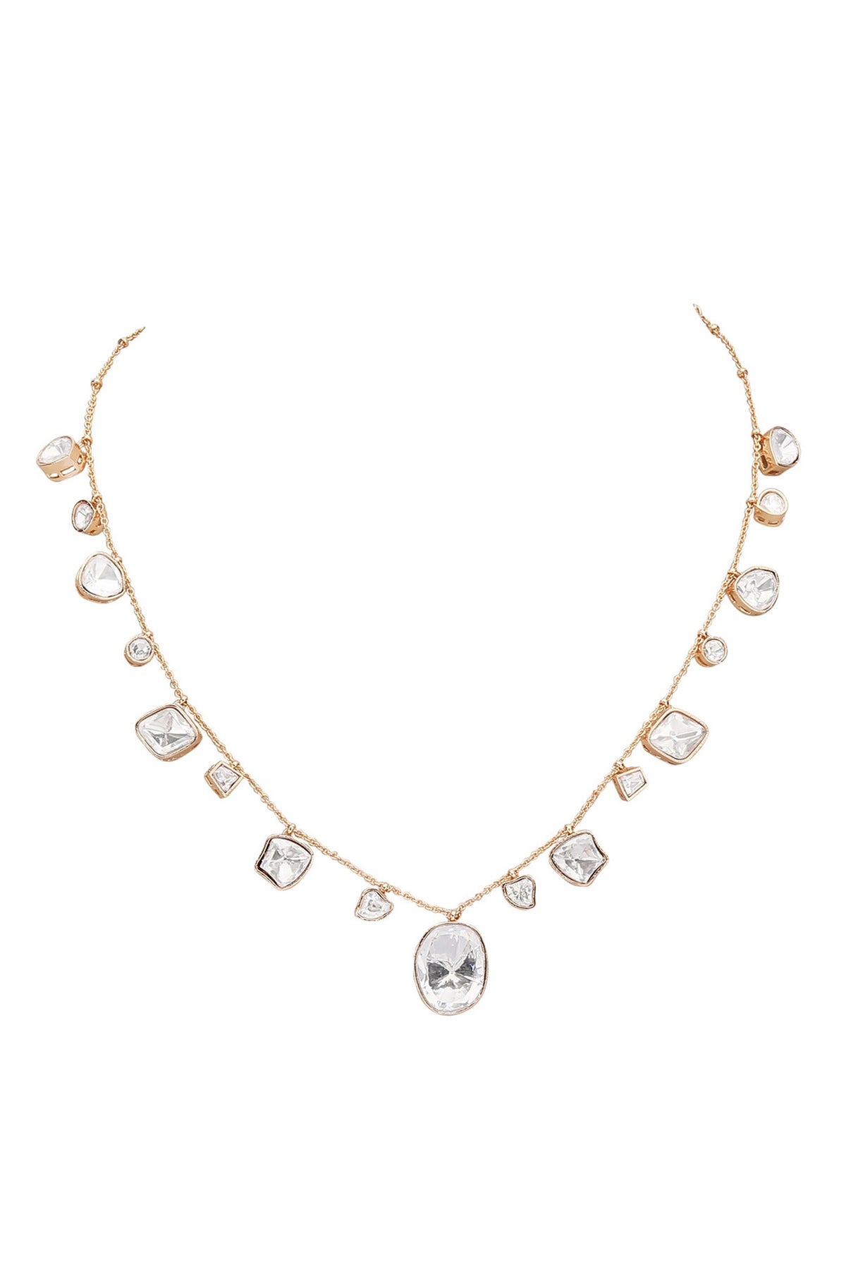 Abstract Carved Necklace Set 