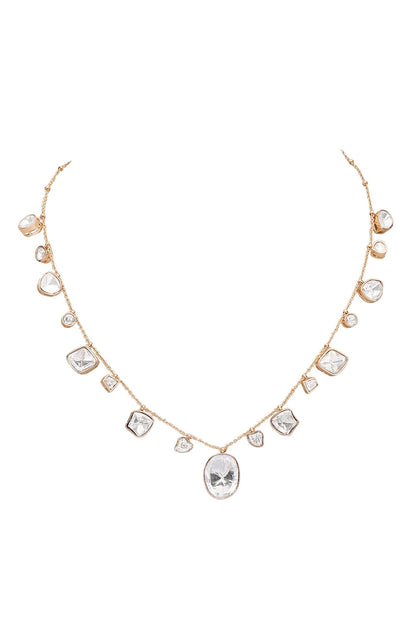 Abstract Carved Necklace Set 