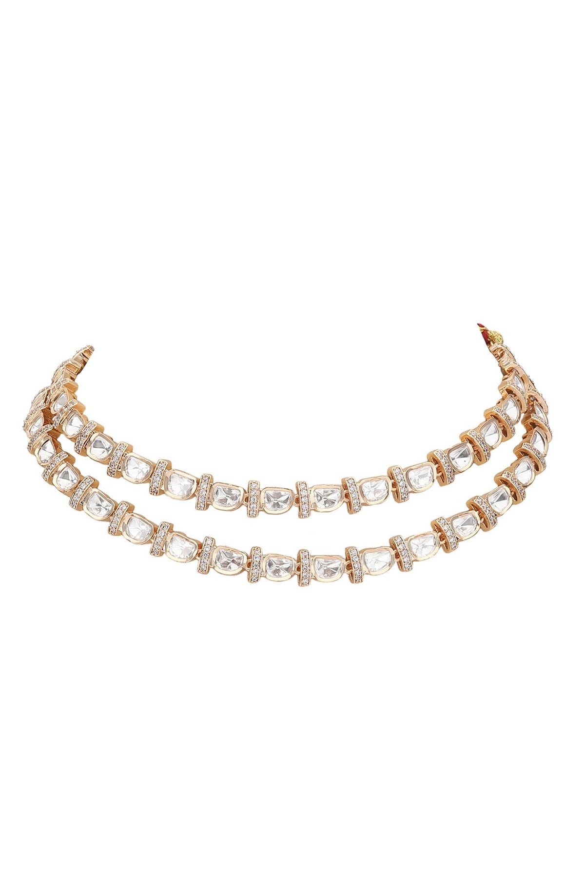 Polki Embellished Layered Choker Set 