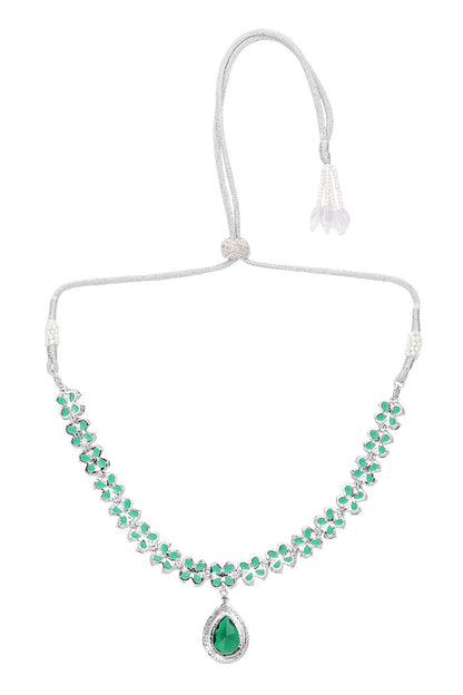 Tear Drop Pendant Choker Set 