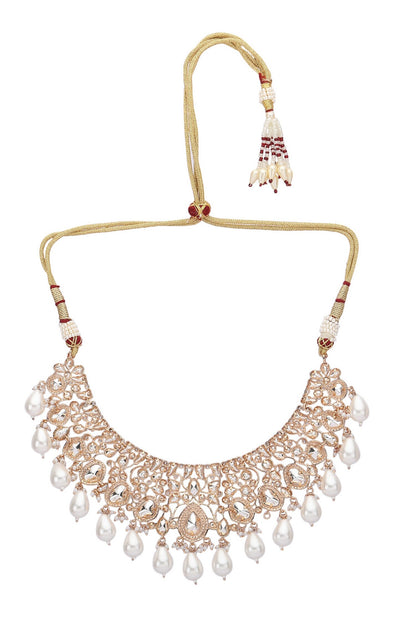 Tear Drop Carved Choker Set 