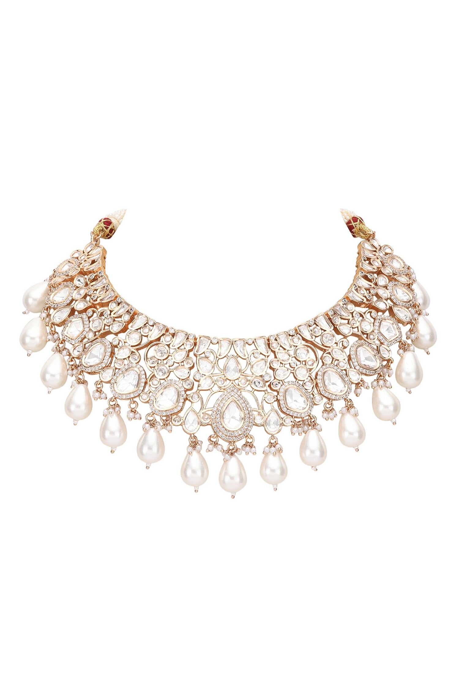 Tear Drop Carved Choker Set 