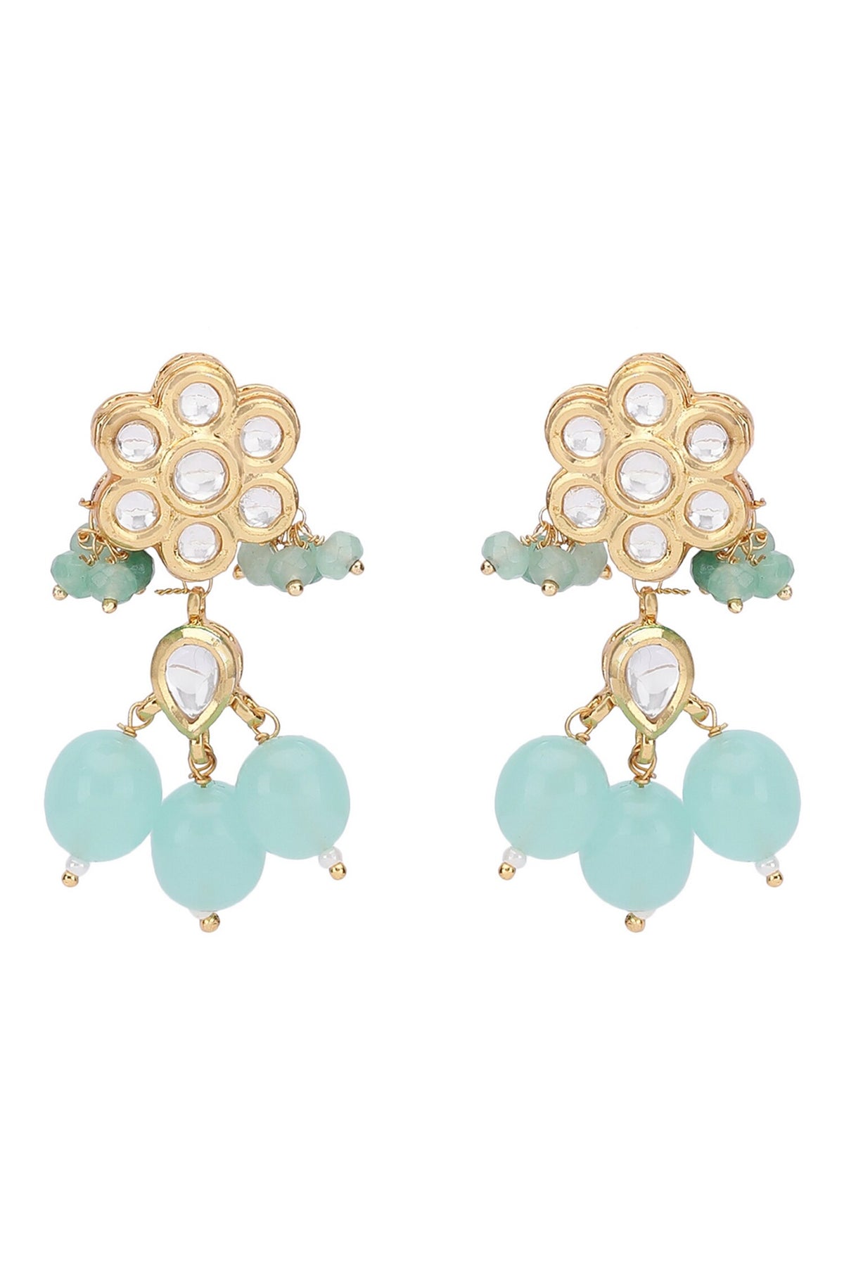 Crystal Embellished Layered Necklace Set 