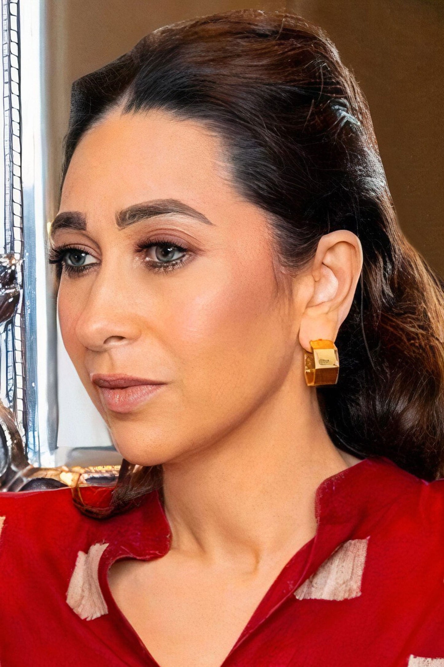 Cayla Chunky Structured Hoops 