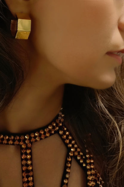 Cayla Chunky Structured Hoops 