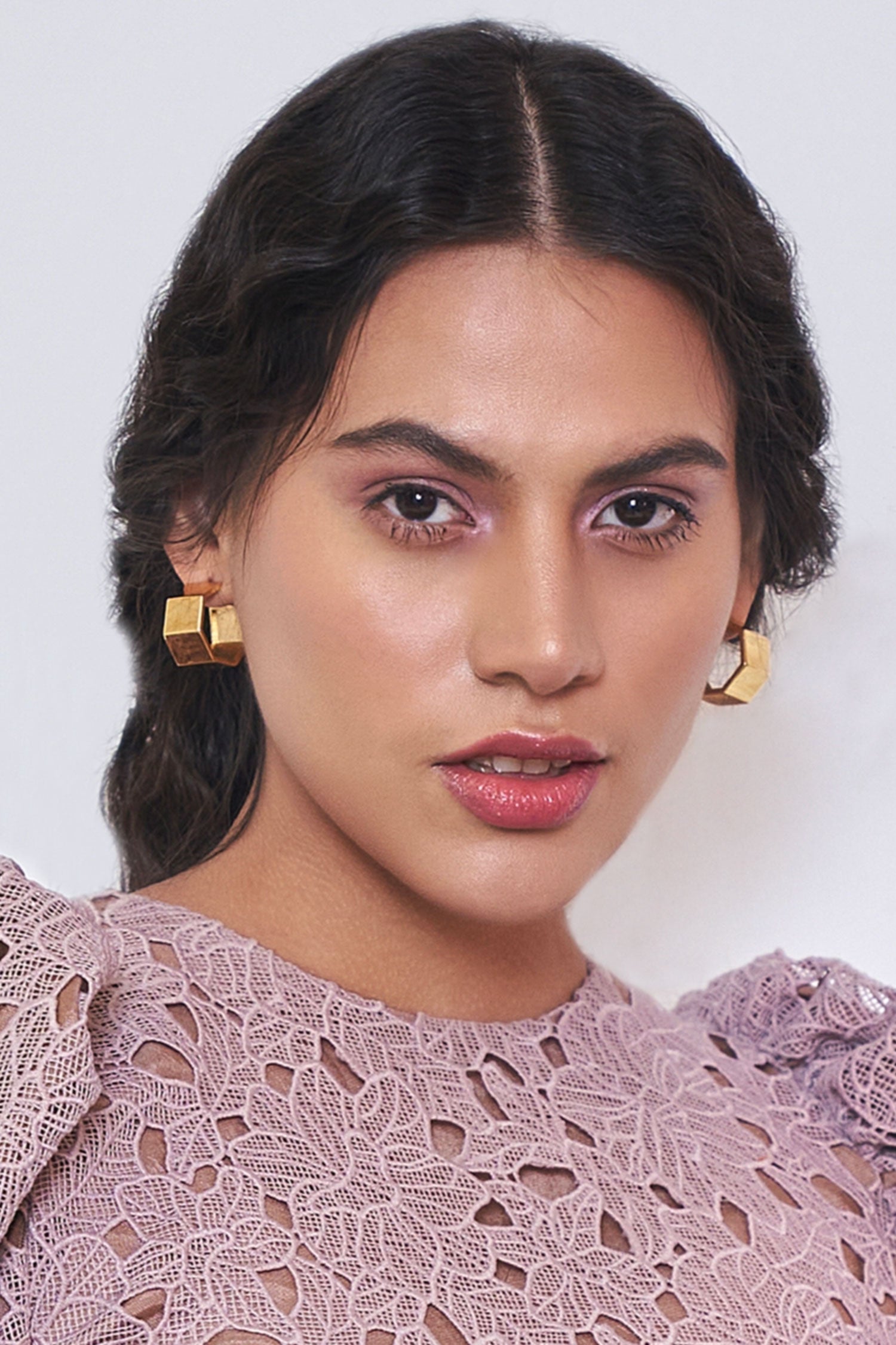 Cayla Chunky Structured Hoops 