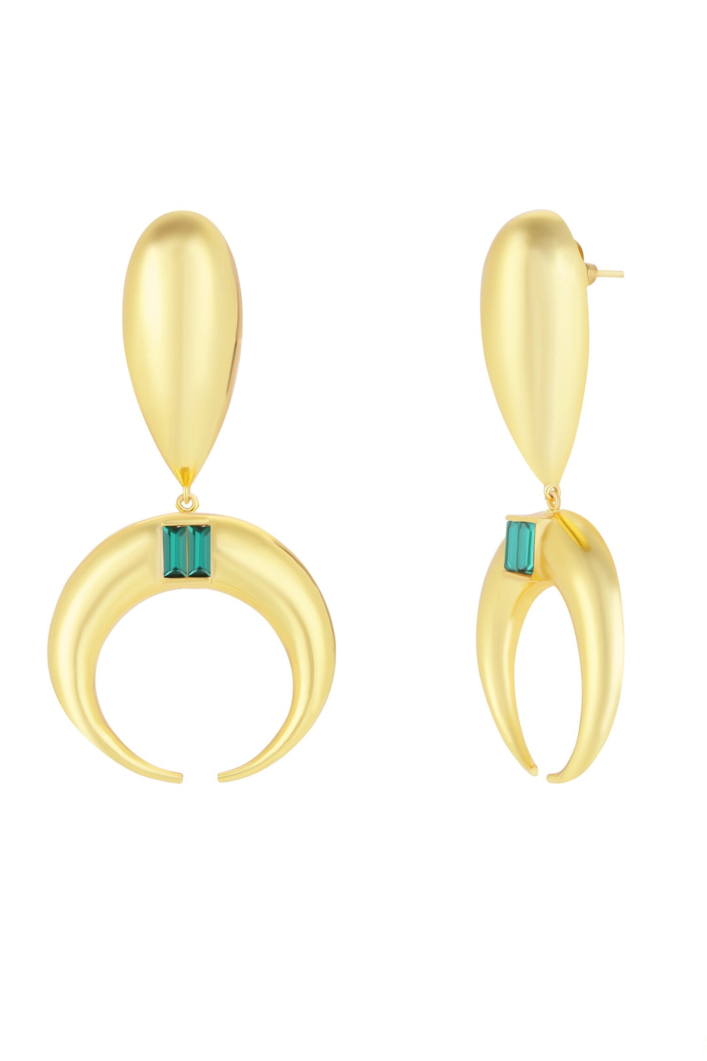 Copa Moon & Drop Shaped Earrings 