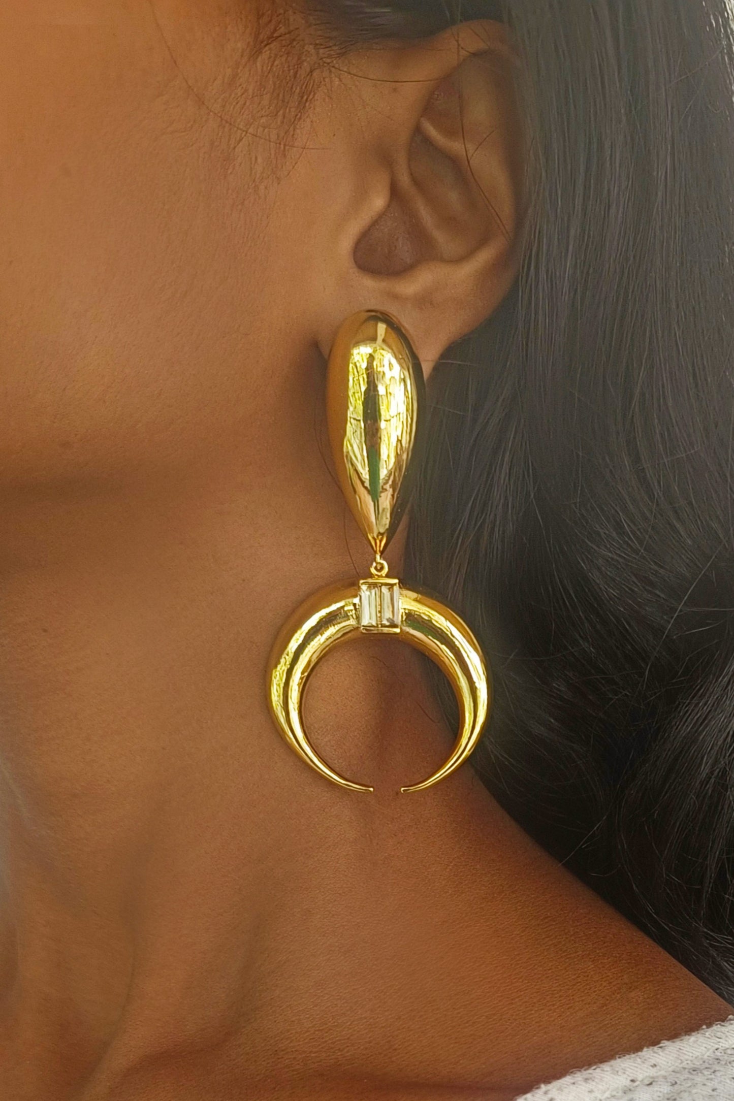 Copa Moon Shaped Earrings 