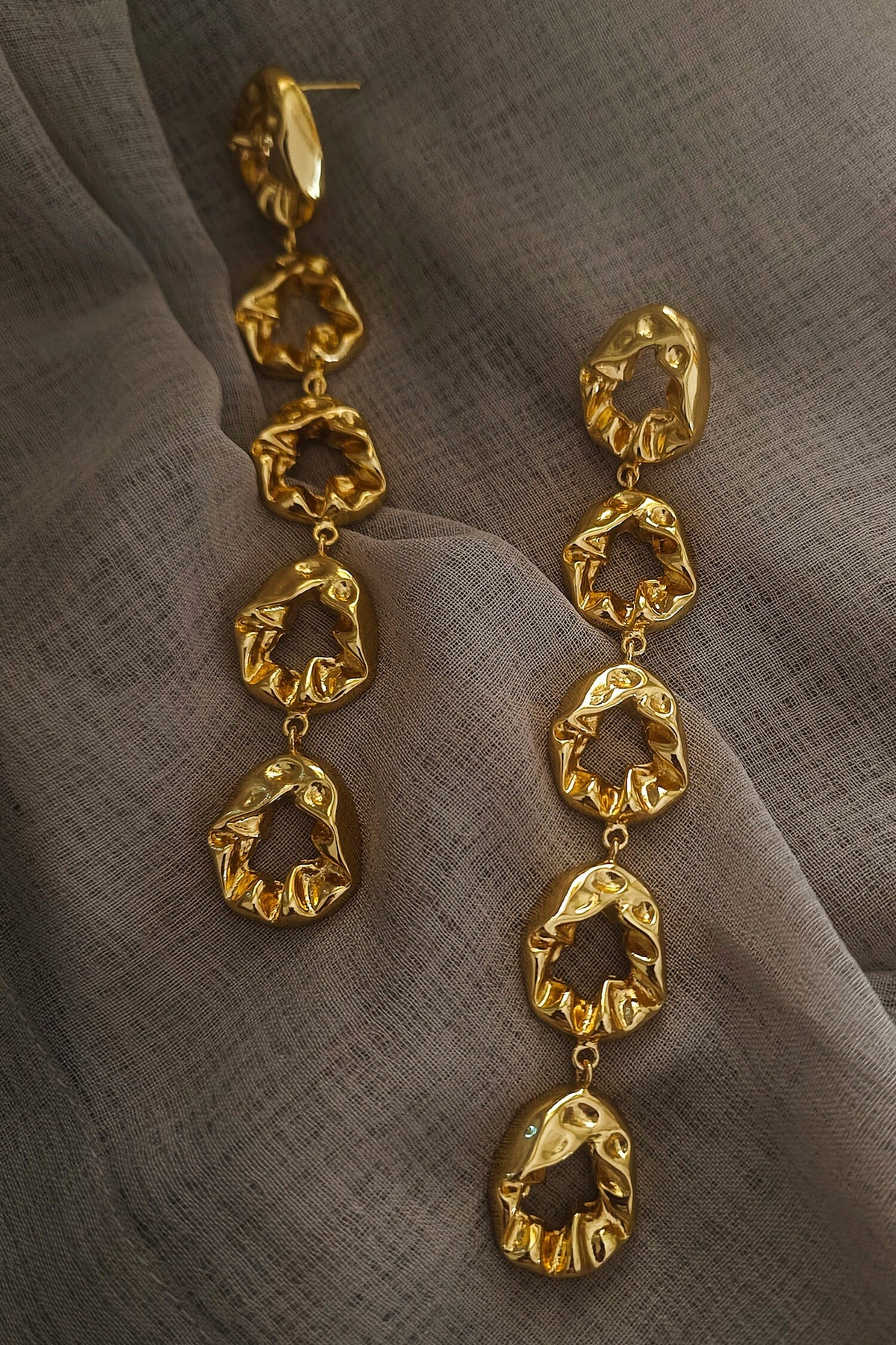 Textured Layered Earrings 