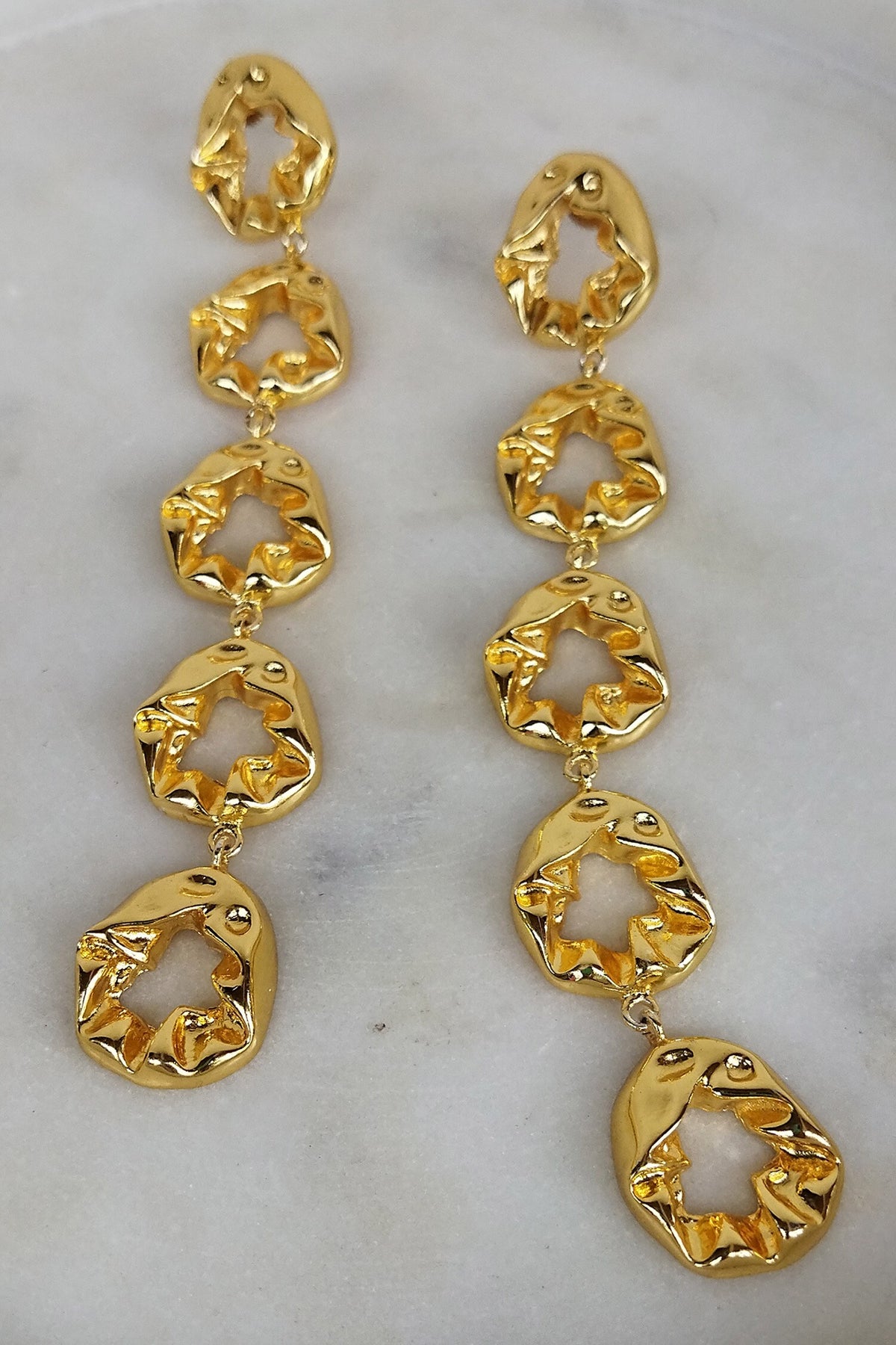 Textured Layered Earrings 