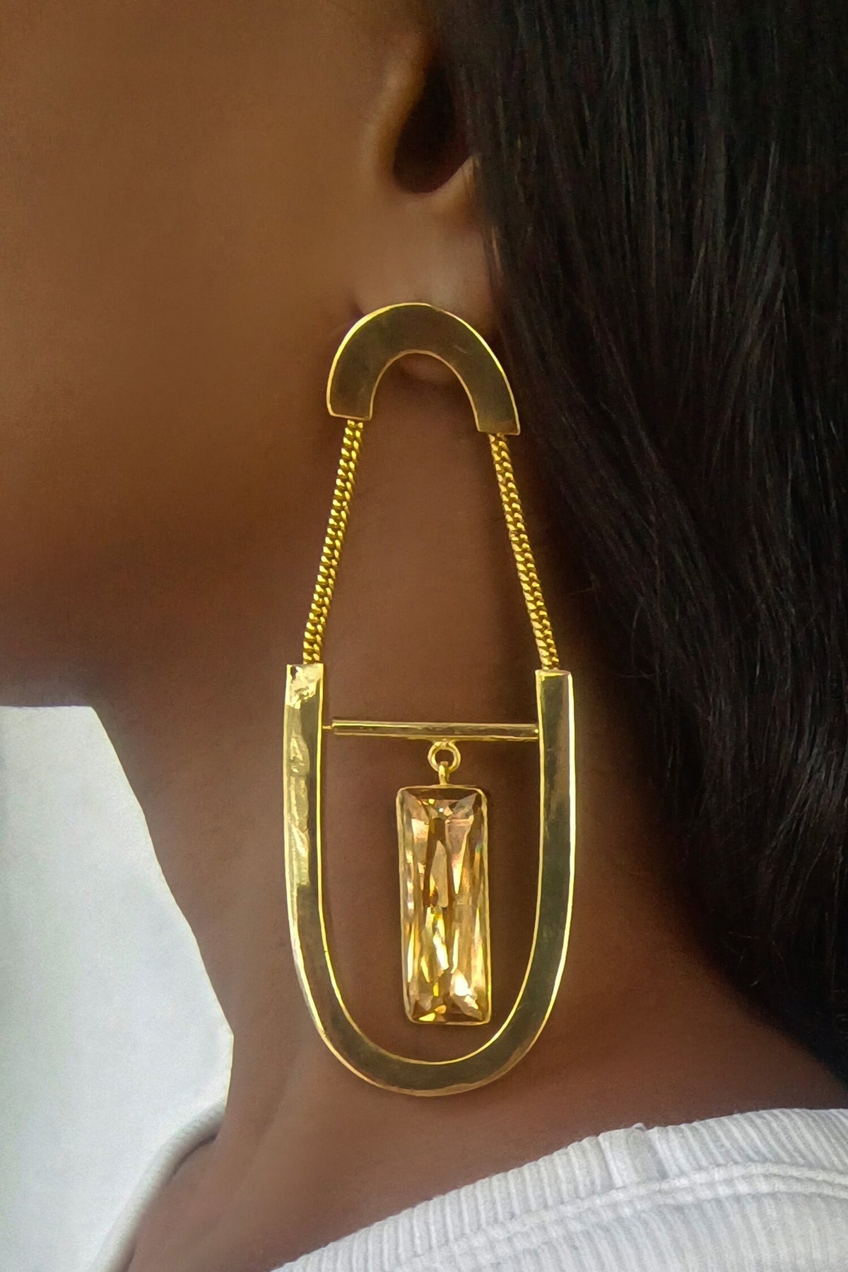 Zyla Swarovski Embellished Danglers 