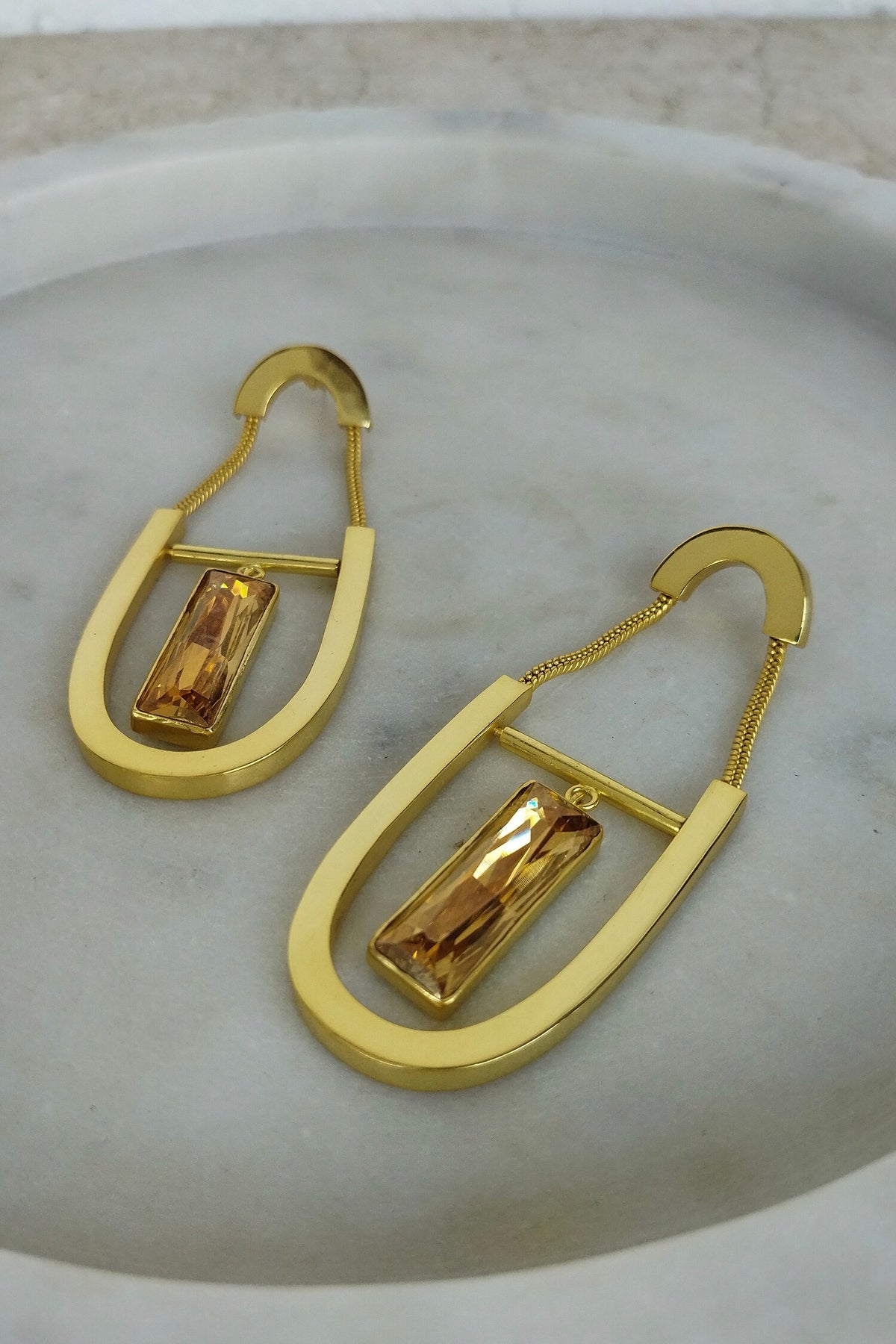Zyla Swarovski Embellished Danglers 