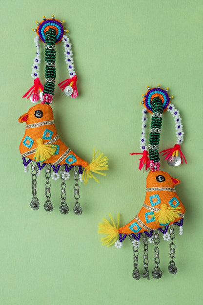 Fafa Sparrow Bead Embellished Earrings 