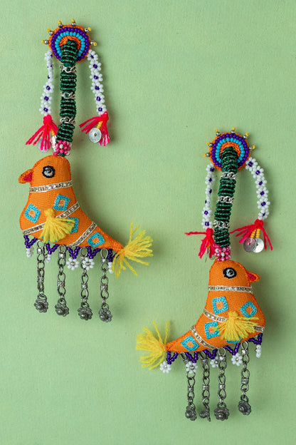 Fafa Sparrow Bead Embellished Earrings 