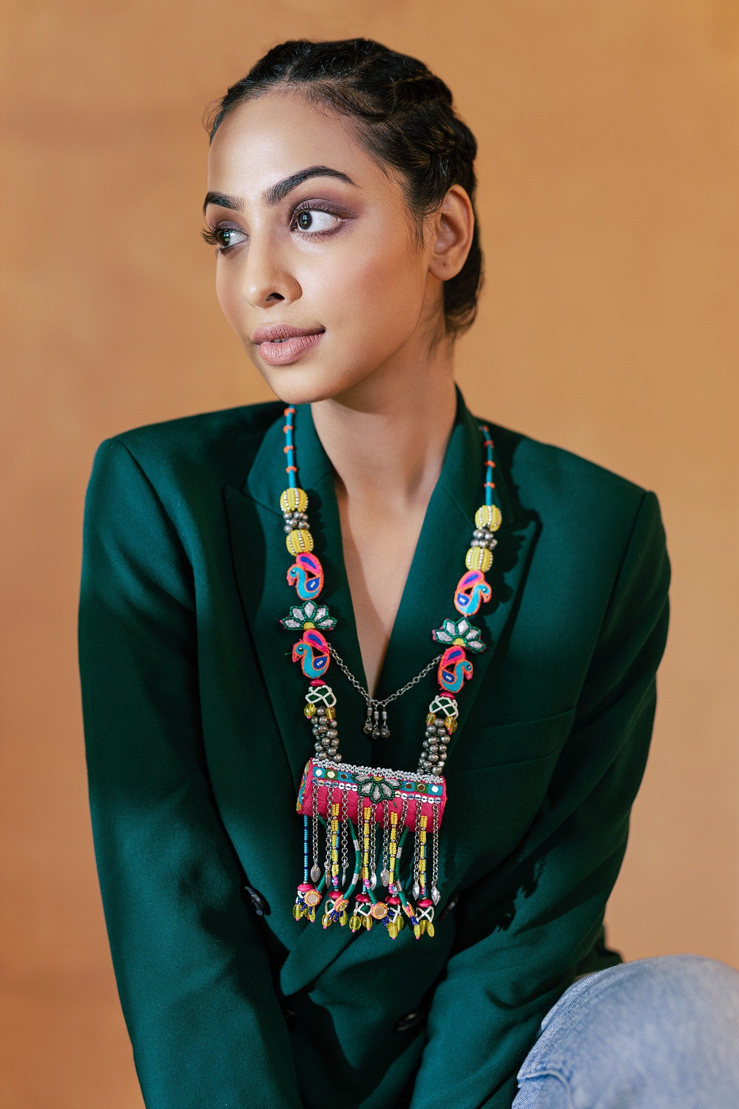 Mathakuut Cylindrical Pendant Necklace 