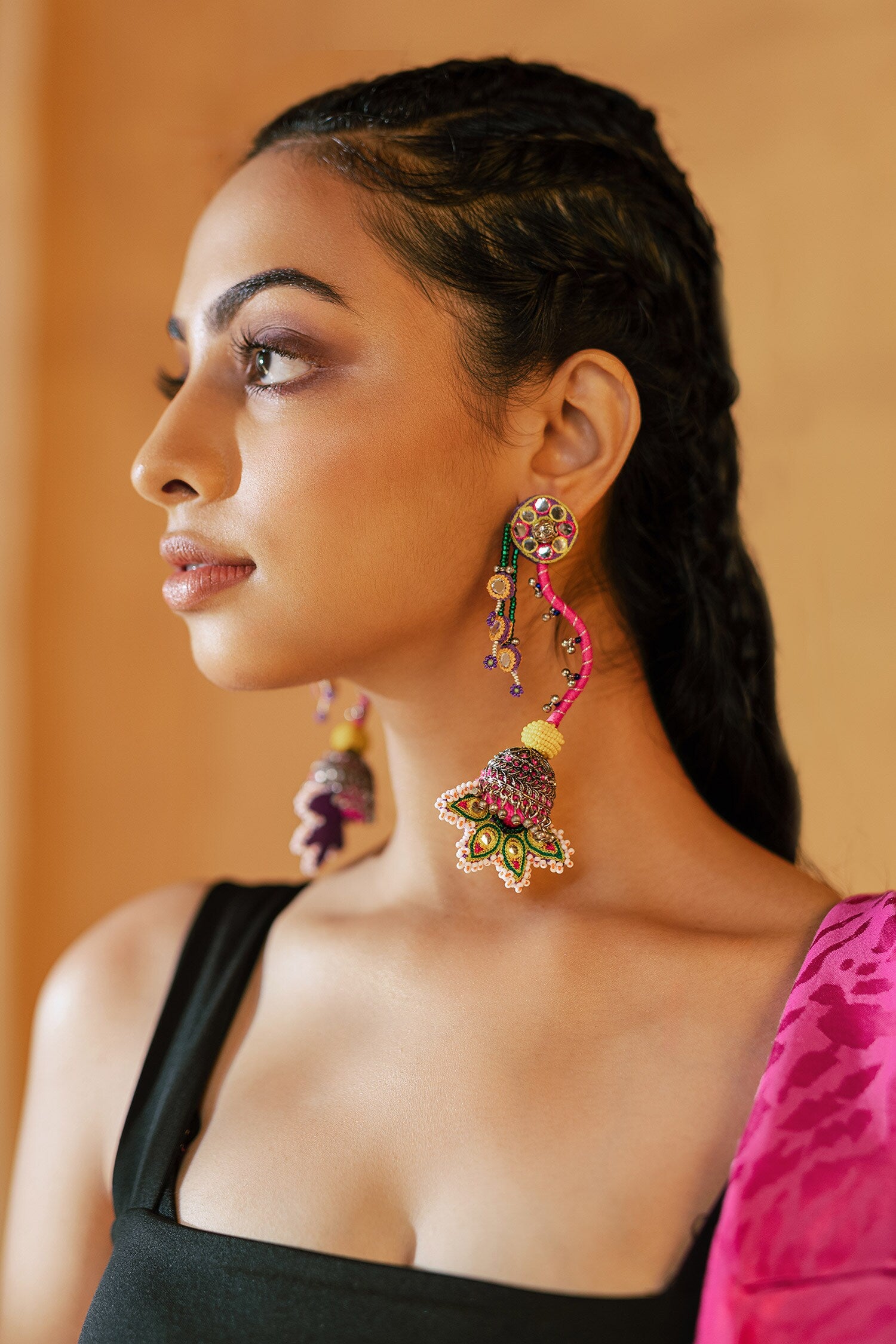 Haaiissh Embroidered Earrings 