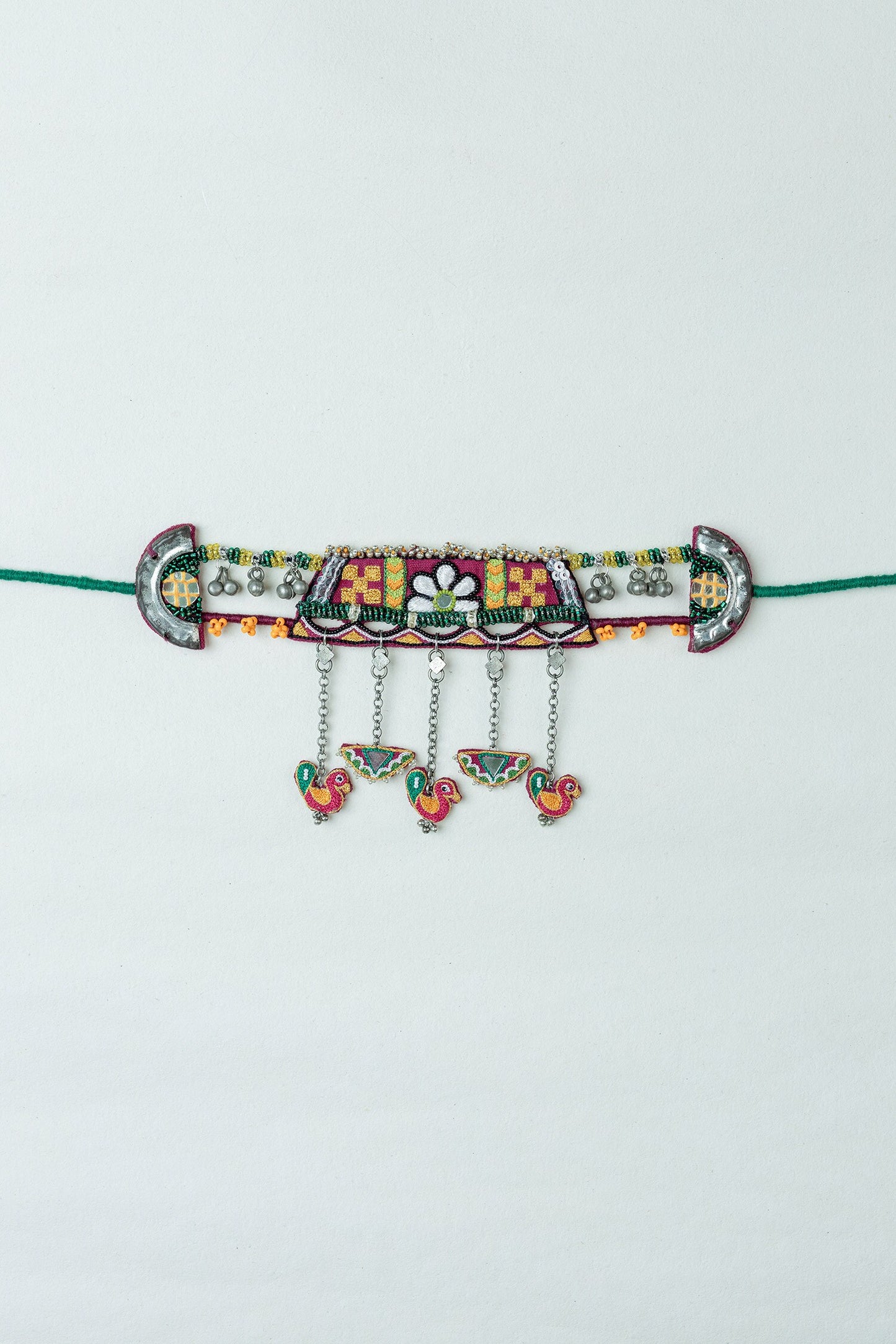 Chano Mano Embroidered Choker 