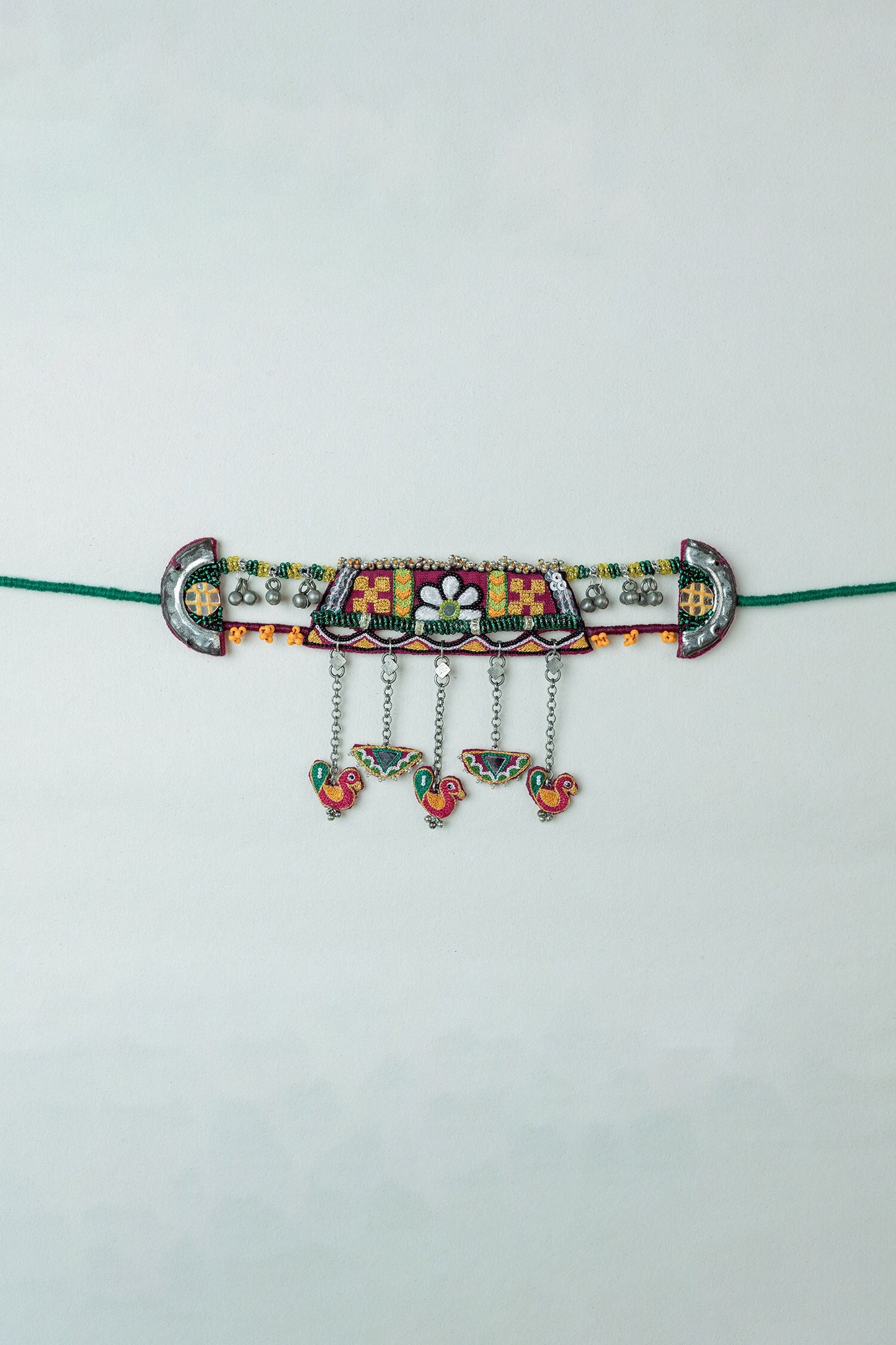 Chano Mano Embroidered Choker 